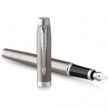Ручка перьевая PARKER IM ESSENTIAL F319 BRUSHED METAL CT F